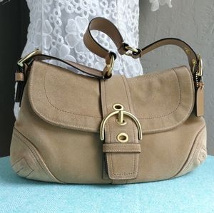 @Sold@ Coach Suede Purse F10193